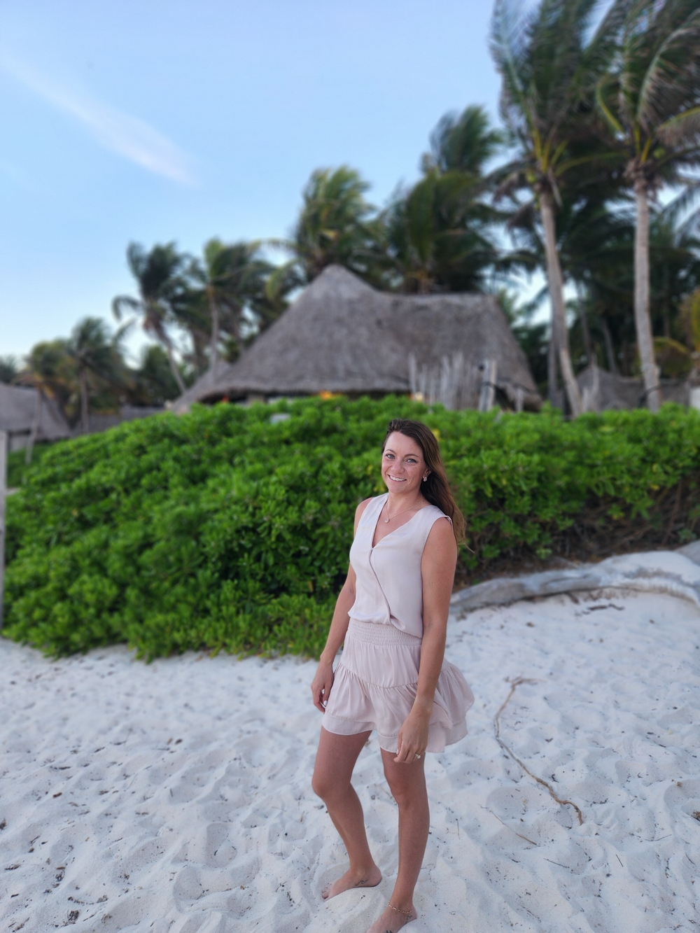 Women’s Cream Sleeveless Beach Romper